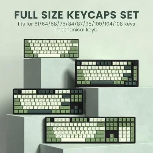 dagaladoo Double Shot PBT Keycaps Green Cherry Profile | 138-Key Set for Mechanical Keyboards thumbnail 5