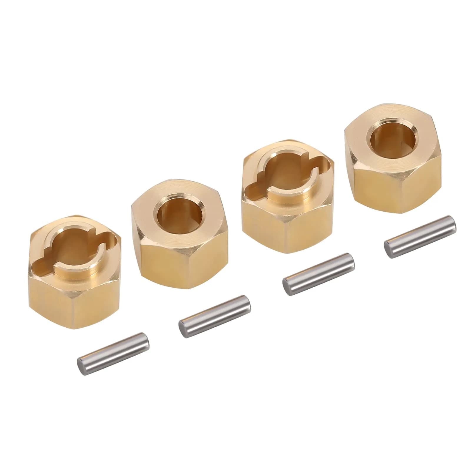 INJORA Brass Wheel Hex Hub Extenders 5mm (0.2in) for 1/18 TRX4M RC Cars | Increased Stability & Anti-Rollover - view 2
