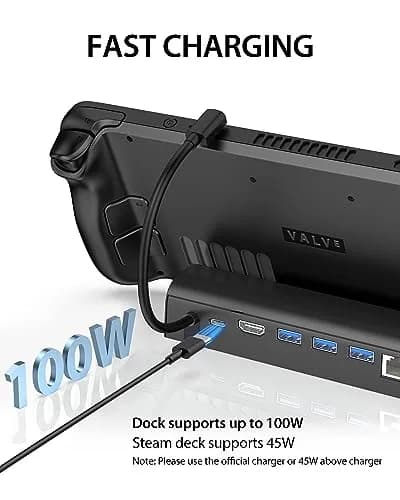 Antank 6-in-1 Docking Station for Steam Deck/ROG Ally, 15.6 cm (6.14 in) | 4K@60Hz HDMI 2.0, 100W PD Charging thumbnail 5