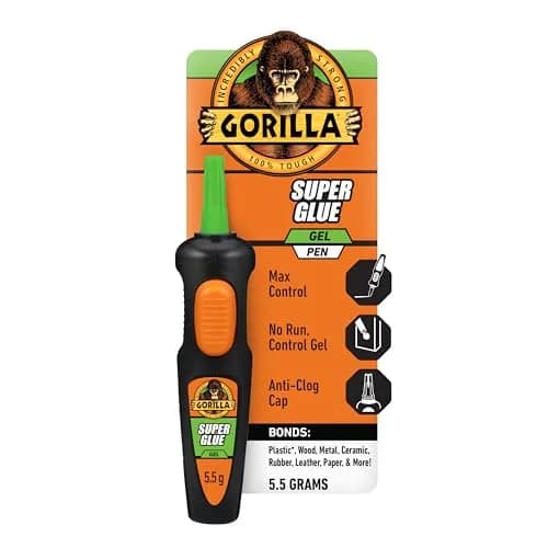 Gorilla Super Glue Gel Pen, 5.5 g | Fast-Setting Impact-Resistant Adhesive thumbnail 1