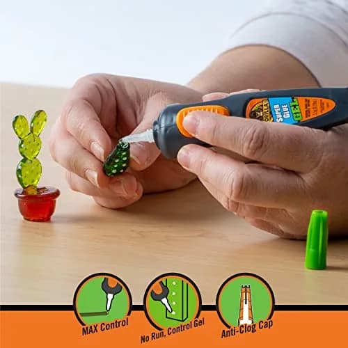 Gorilla Super Glue Gel Pen, 5.5 g | Fast-Setting Impact-Resistant Adhesive thumbnail 3