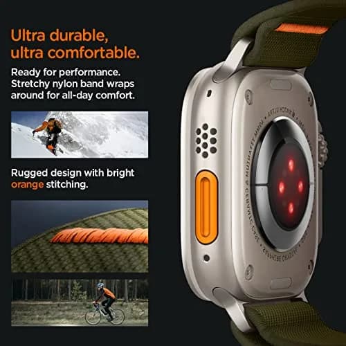 Spigen Lite Fit Ultra for Apple Watch Band, Lightweight Fabric Strap | Durable, Breathable & Compatible with Apple Watch Ultra 49mm thumbnail 6