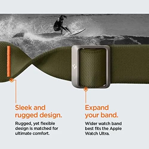 Spigen Lite Fit Ultra for Apple Watch Band, Lightweight Fabric Strap | Durable, Breathable & Compatible with Apple Watch Ultra 49mm thumbnail 8