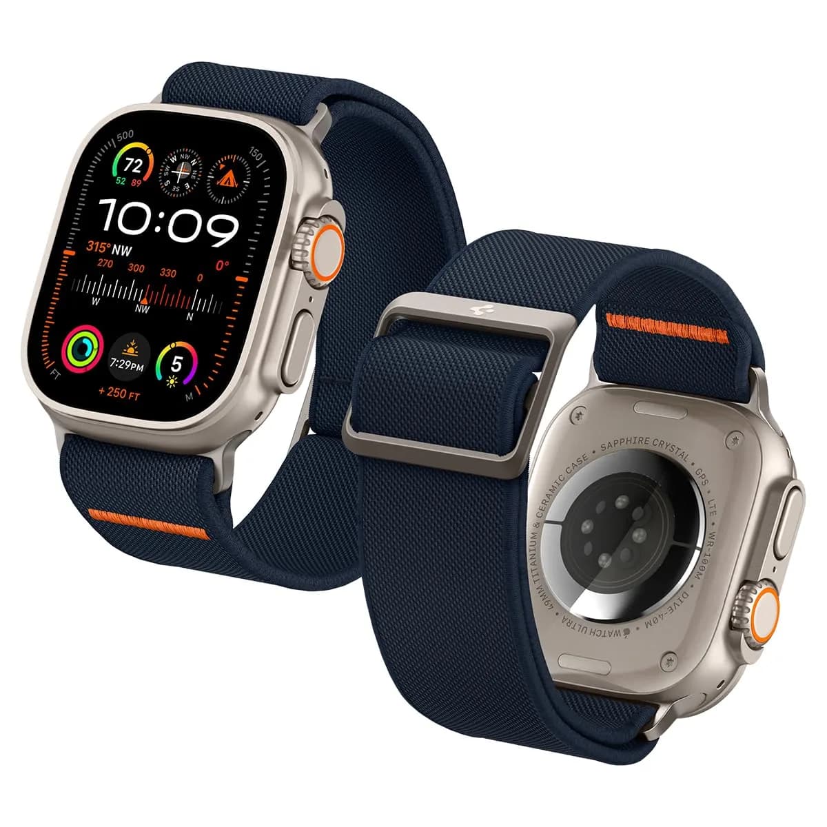 Spigen Lite Fit Ultra for Apple Watch Band, Lightweight Fabric Strap 49mm | Breathable & Durable