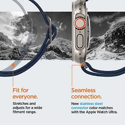 Spigen Lite Fit Ultra for Apple Watch Band, Lightweight Fabric Strap 49mm | Breathable & Durable thumbnail 9