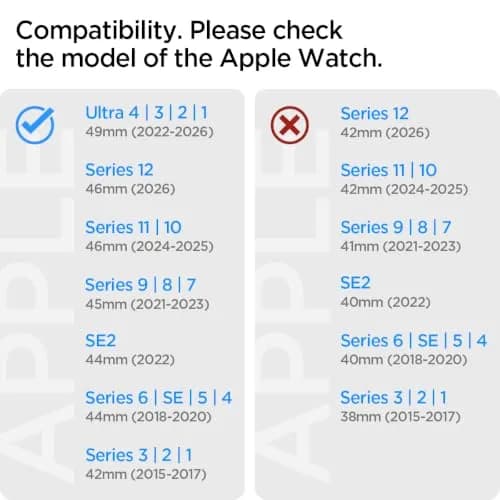 Spigen Lite Fit Ultra Apple Watch Band 44mm | Lightweight Fabric Strap for Series 12/11/10/9/8/7/6/5/4/3/2/1 & Ultra 49mm thumbnail 2