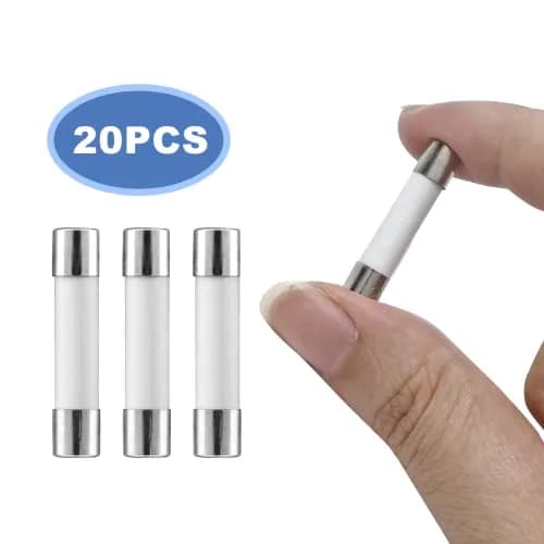 Litoexpe 20-Pack 20A 250V Ceramic Time Delay Fuses | Safe Overcurrent Protection for High-Power Loads thumbnail 4