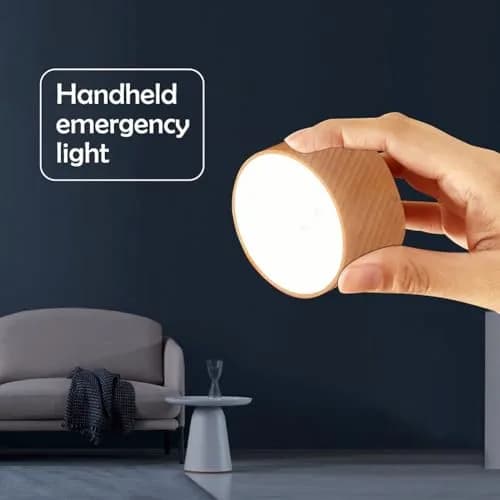 LANDGOO Wood Wall Sconce Bedside Lamp Rechargeable Night Light | Natural Wood, Dimmable, Portable, 4000K thumbnail 7