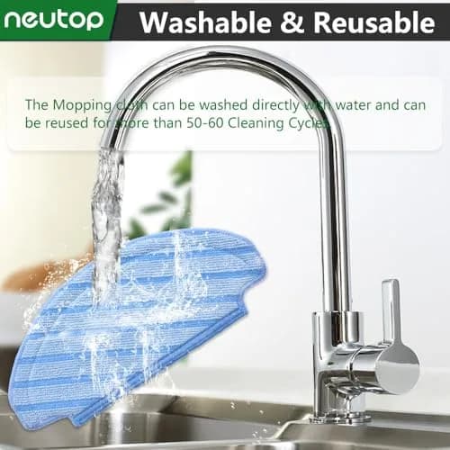 neutop Washable Mop Pads for Ecovacs Deebot T8 N8 N10 Series | Reusable Microfiber Replacement Pads thumbnail 6