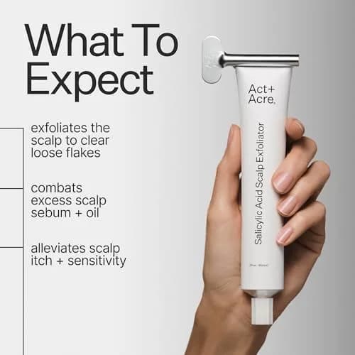 ACT+ ACRE Salicylic Acid Scalp Exfoliator 2 fl oz | Gentle Oil & Flake Removal for Oily Scalp thumbnail 2