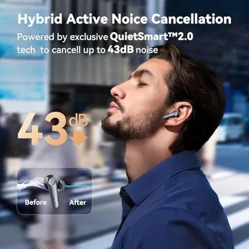 EarFun Air Pro 3 Noise Cancelling Wireless Earbuds | Qualcomm aptX Adaptive, 45H Playtime thumbnail 3