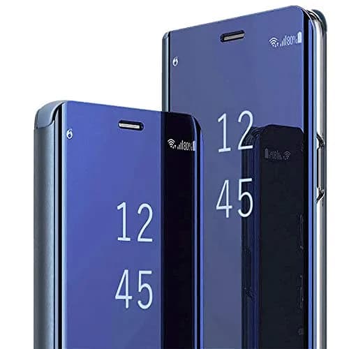 Gxmeuie Clear 5G Cellular Phone Case for Samsung Galaxy S23 Ultra | Flip Cover with Kickstand & Mirror thumbnail 1