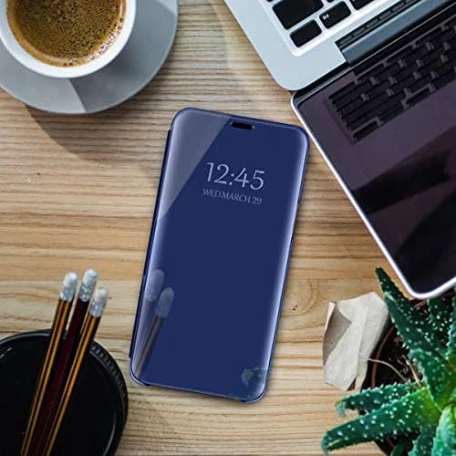 Gxmeuie Clear 5G Cellular Phone Case for Samsung Galaxy S23 Ultra | Flip Cover with Kickstand & Mirror thumbnail 7