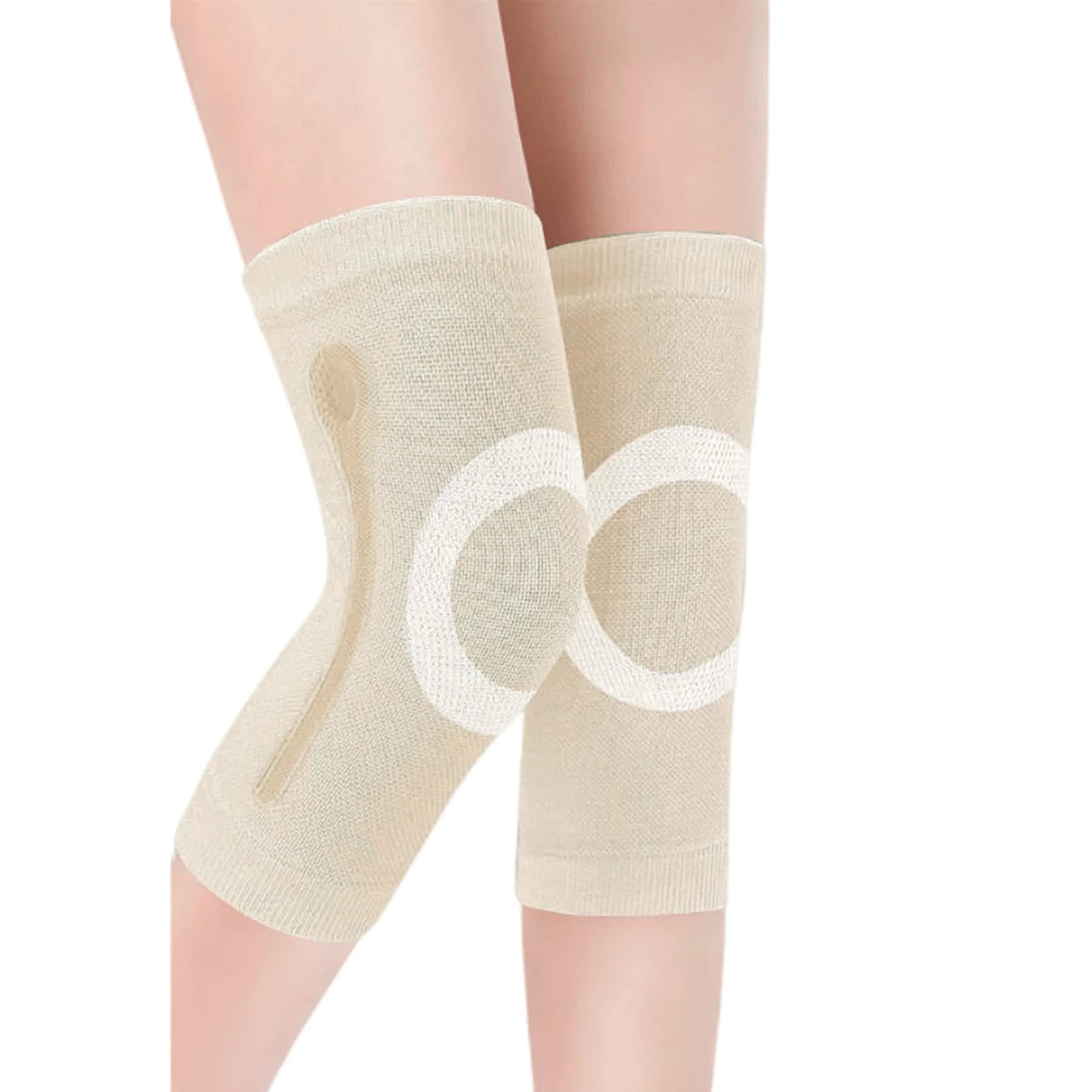 JUMISEE X Nude Knee Sleeves with Silicone Gel Spring Support, X-Large (1 Pair) - main product image