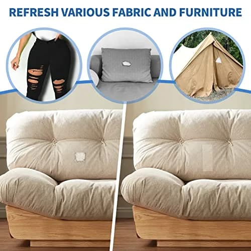 KING MOUNTAIN Canvas Iron-On Repair Patch 3"x60" (7.5x152cm) | Durable Cotton Fabric Mending Roll thumbnail 4