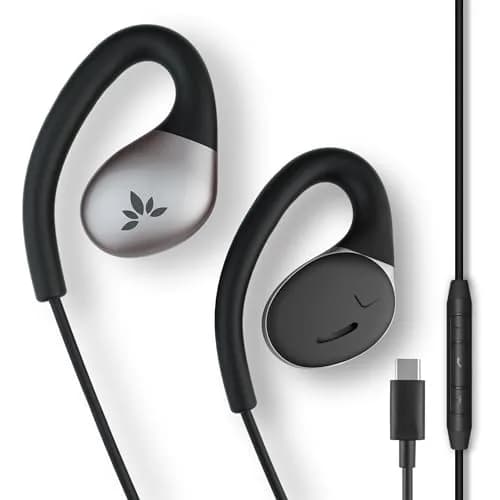 Avantree Resolve USB-C Wired Open-Ear Earbuds with Mic & Over-Ear Hook, Small-Medium Size (1.2m/4ft Cable) thumbnail 1