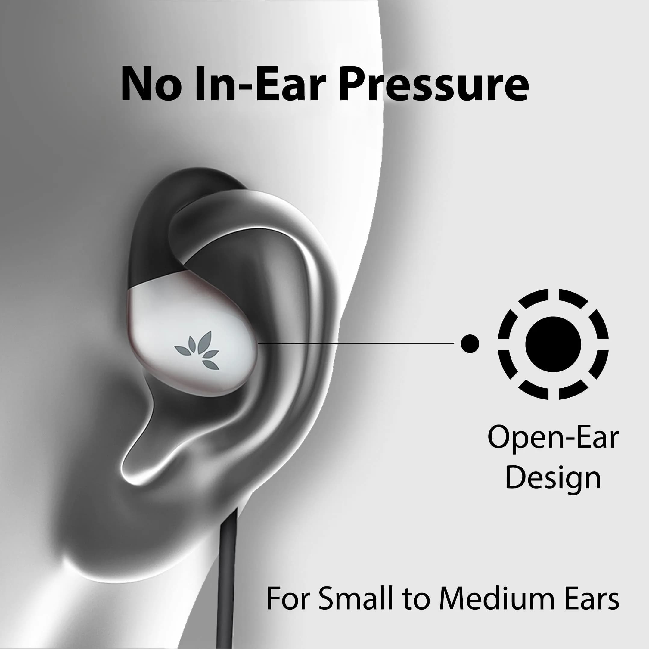 Avantree Resolve USB-C Wired Open-Ear Earbuds with Mic, Small-Medium Size - view 3