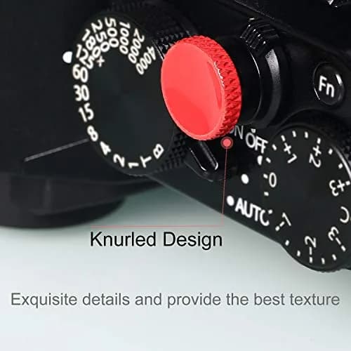 Panzong Red Soft Shutter Release Button (3 Pack, 11mm) | Pure Copper Concave Camera Shutter Button thumbnail 3