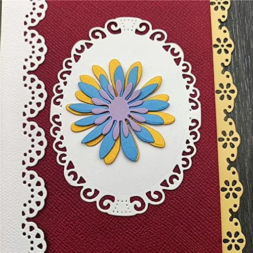 NVZBL 7pcs Flower Lace Cutting Dies Set 15cm (5.9in) | Metal Embossing Stencils for Card Scrapbooking thumbnail 6