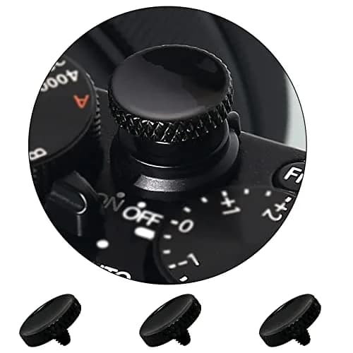 Panzong Black 3 Pcs Soft Shutter Release Button | Pure Copper Camera Shutter Button for Fujifilm, Leica, Nikon, Canon thumbnail 1