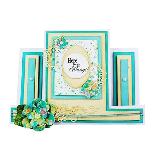 NVZBL Flower Corner Lace Cutting Dies Metal Embossing Stencils Template Mould 5.94 cm x 10.99 cm | DIY Craft Album Paper Card Decor thumbnail 3