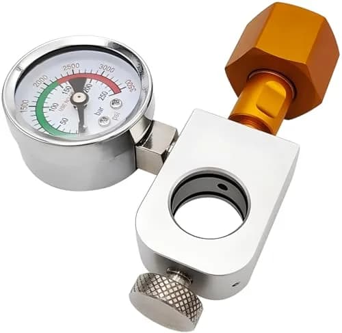 VaVoger Soda Co2 Refill Adapter with Pressure Gauge for Pink Co2 Cylinder | Compatible with DUO Terra Art Soda Co2 Tank thumbnail 7