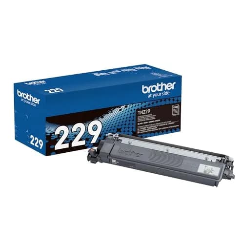 Brother Genuine TN229XLC Cyan High Yield Toner Cartridge | USA Import for Laser Printers — Standard Yield / Black