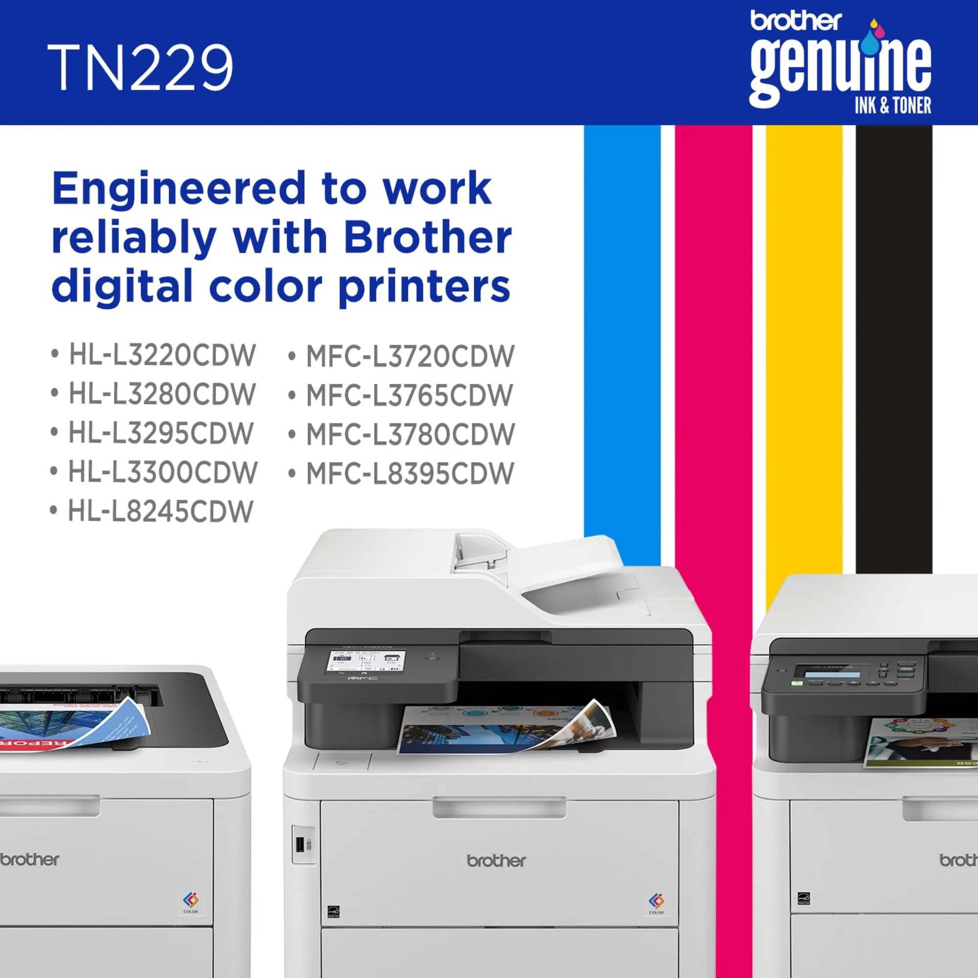 Brother Genuine TN229M Magenta Toner Cartridge Standard Yield | Up to 1,200 Pages | Pack of 1 - view 4