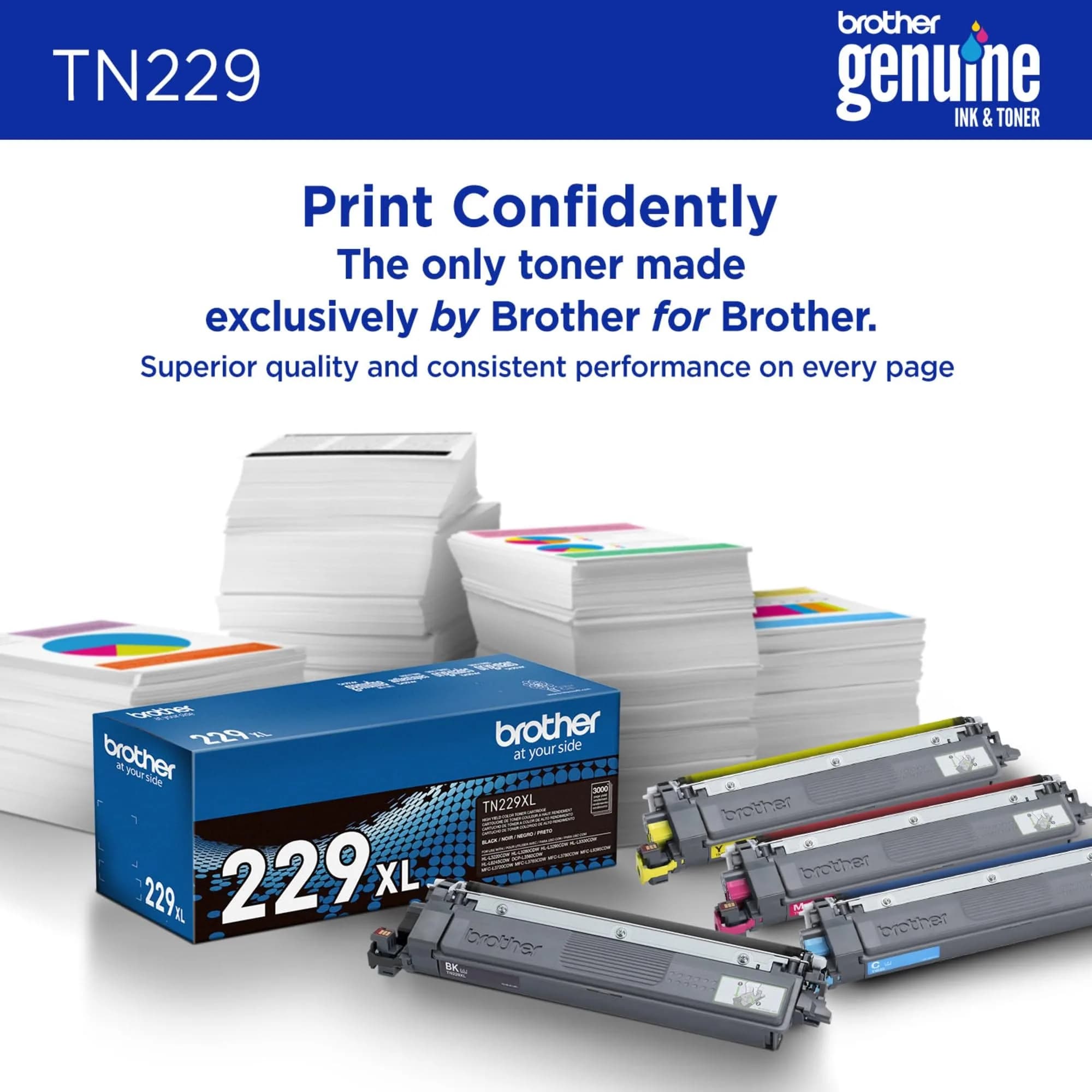 Brother Genuine TN229M Magenta Toner Cartridge Standard Yield | Up to 1,200 Pages | Pack of 1 - view 3
