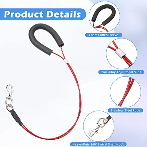 Chunful Dog Grooming Loop Noose 62cm | Waterproof Restraint Loop for Pet Bathing & Grooming thumbnail 4