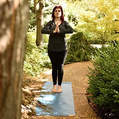Hugger Mugger Tapas Travel Yoga Mat - Graphite | Super Portable, Durable & Textured Surface thumbnail 6