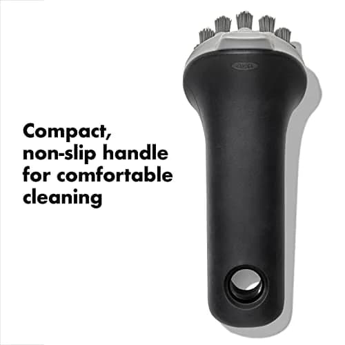 OXO Good Grips Cast Iron Scrub Brush | Gentle for Non-Stick & Heavy Duty for Cast Iron (1 EA) thumbnail 4