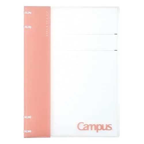 KOKUYO Campus Refillable Notebook B5 Pink | Slim Ring Binder with Customizable Title Page thumbnail 1