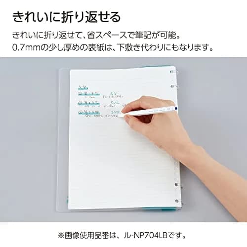 KOKUYO Campus Refillable Notebook B5 Pink | Slim Ring Binder with Customizable Title Page thumbnail 3