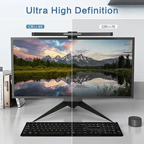 ONWAY Curved Monitor Light Bar with Wireless Remote, Black 42cm (16.5 inches) | Eye-Care Screen Lighting for Home Office thumbnail 3
