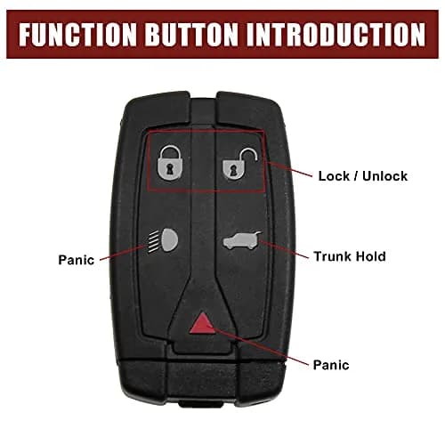 X AUTOHAUX Car Key Shell Case for Land Rover Freelander Discovery 2 | 2pcs 5 Buttons, Black, Plastic & Metal thumbnail 3