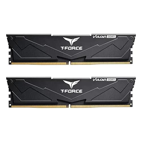 TEAMGROUP T-Force Vulcan DDR5 32GB (2x16GB) 6000MHz CL38 Desktop RAM | XMP 3.0 Ready thumbnail 1