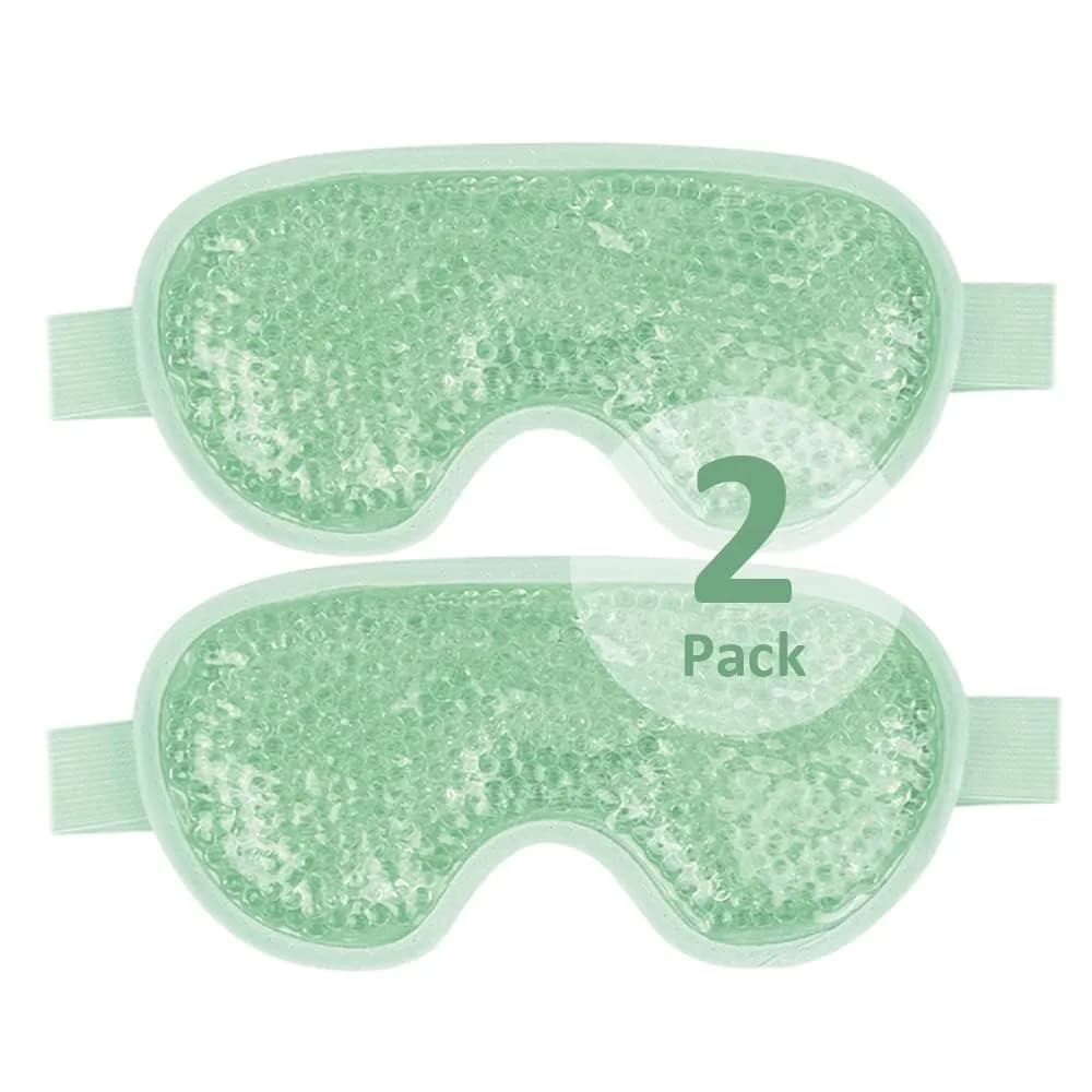 NEWGO Green Cooling Eye Mask - 2 Pack for Soothing Relief - main product image