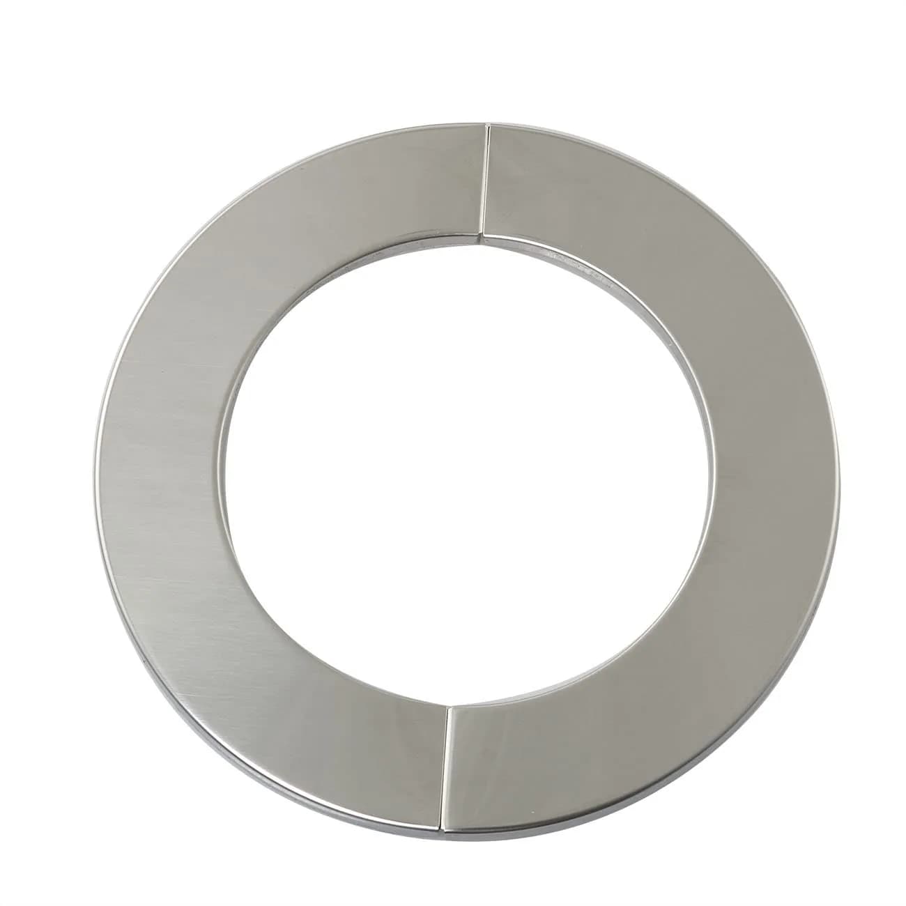 PZRT 2pcs Wall Split Flange 101mm Stainless Steel | Rust-Resistant Pipe Cover for Pipes