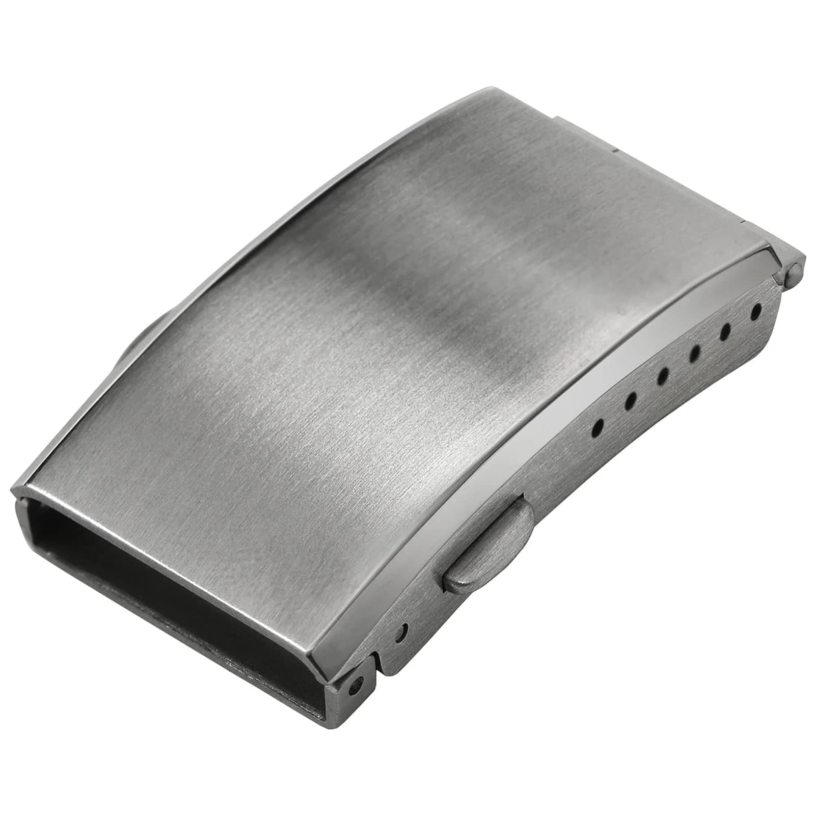 watchdives Watch Buckle 18mm Stainless Steel Silver Fold Safety Clasp | Durable & Adjustable — Silver