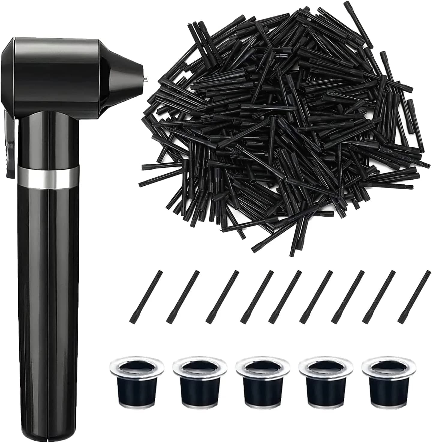 TONBAO Electric Tattoo Ink Mixer Machine Kit with 100 Sticks | Professional Black Agitator for Tattooing & Microblading — Ink Mixer with Cups