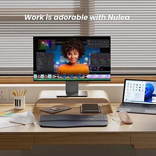 Nulea M504 Wired Vertical Ergonomic Mouse with 4-Level DPI & RGB Lighting | 1.8m Cable, Right Hand, Pink thumbnail 8