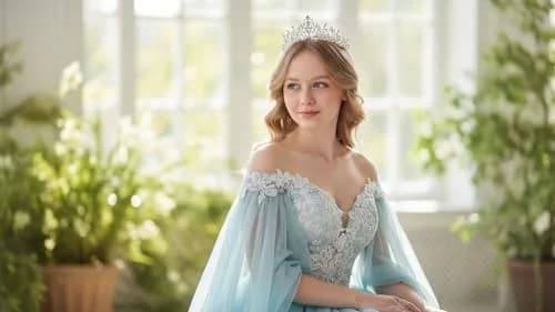 Lovelyshop Clear Crystal Swan Tiara for Women | 18.3cm x 13.5cm (7.2 x 5.3 inches) thumbnail 8