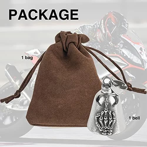 Omoojee Motorcycle Bell for Luck, Middle Finger Bell, Drive Safe for Bikers Riders | Unique 3D Design, Good Luck Charm, Universal Fit thumbnail 6