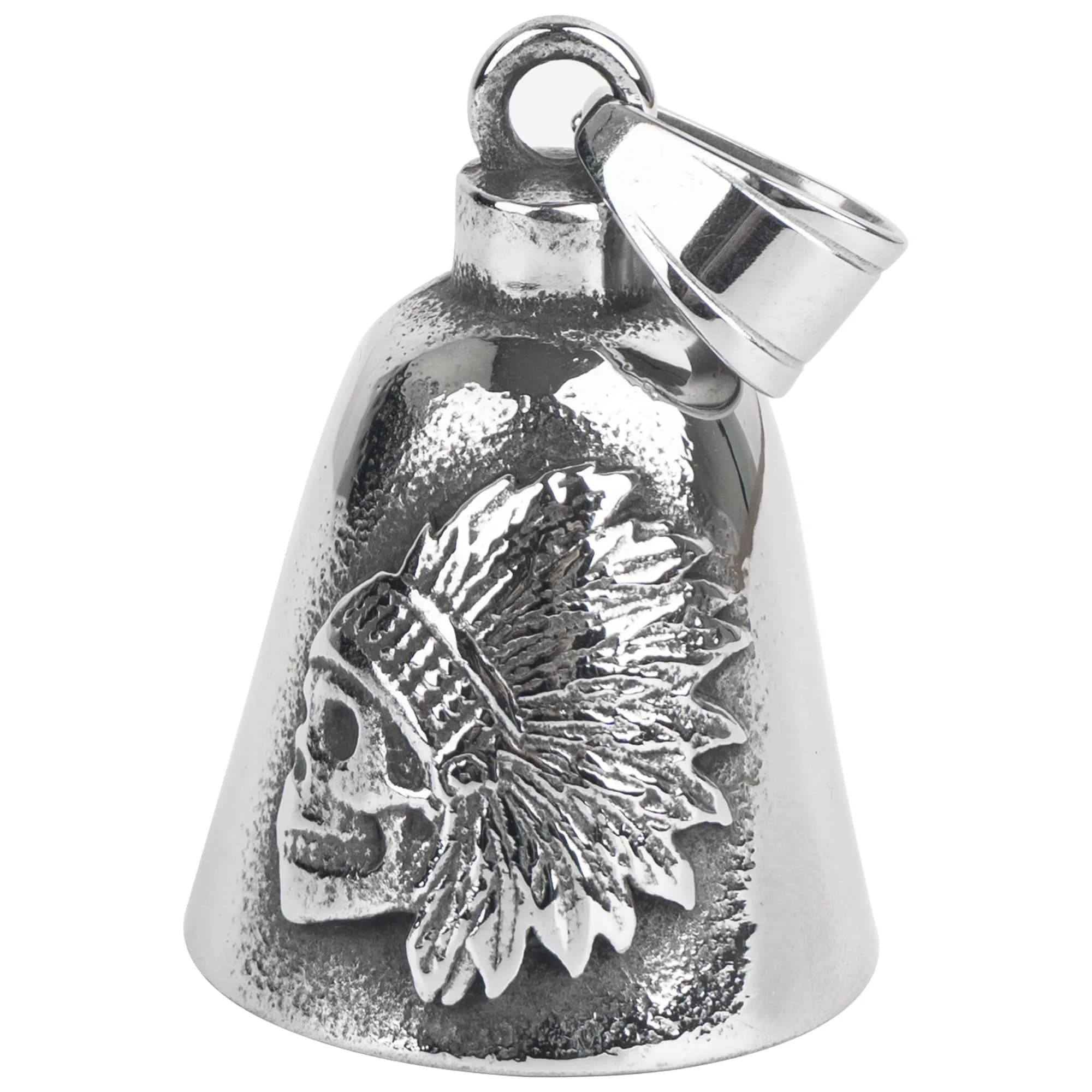 Omoojee Indian Skull Metal Bell for Motorcycle & Bicycle - Luck & Safe Drive Accessory - main product image