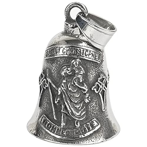 Omoojee Motorcycle Bell Guardian Angel for Luck Drive Safe | Unique 3D Design, Universal Fit, Gift Ready thumbnail 1