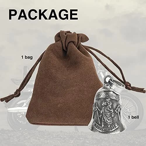 Omoojee Motorcycle Bell Guardian Angel for Luck Drive Safe | Unique 3D Design, Universal Fit, Gift Ready thumbnail 6