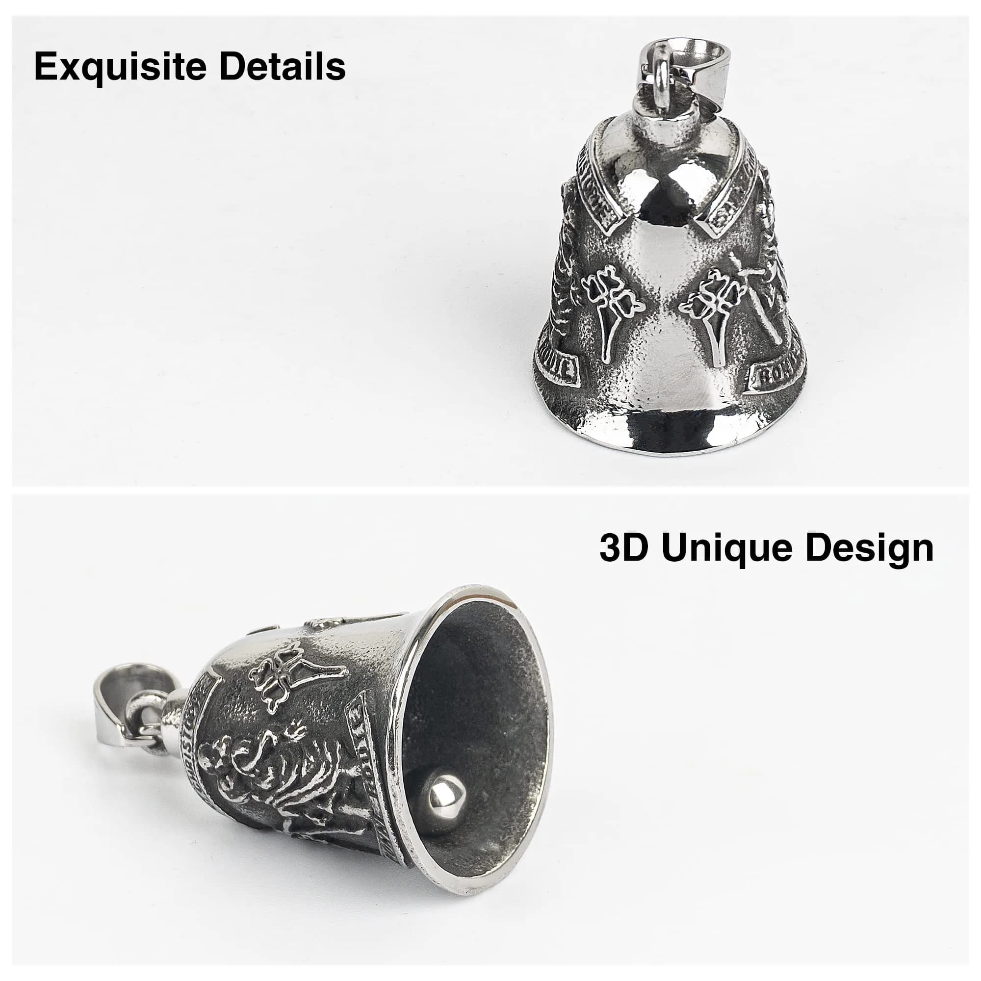 Omoojee Shepherd Eagle Bell for Luck & Safe Drive | Metal Motorcycle & Bicycle Accessory - view 4