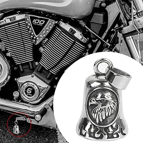 Omoojee Eagle Bell for Luck & Safe Drive | Metal Motorcycle & Bicycle Accessory thumbnail 4