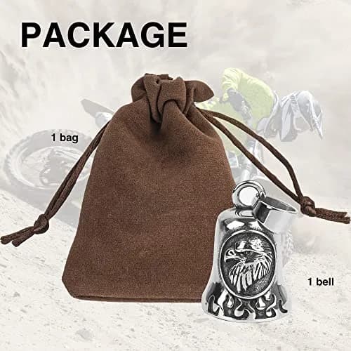 Omoojee Eagle Bell for Luck & Safe Drive | Metal Motorcycle & Bicycle Accessory thumbnail 6
